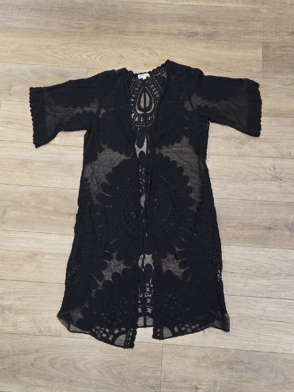 Rebellion Black Lace Sheer Cover-Up- Boho/Festival Wear
